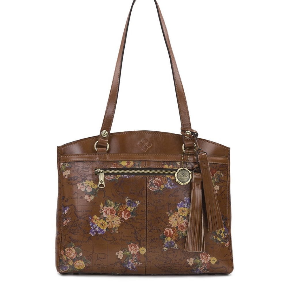Patricia Nash Poppy English Garden Floral Tote NWT